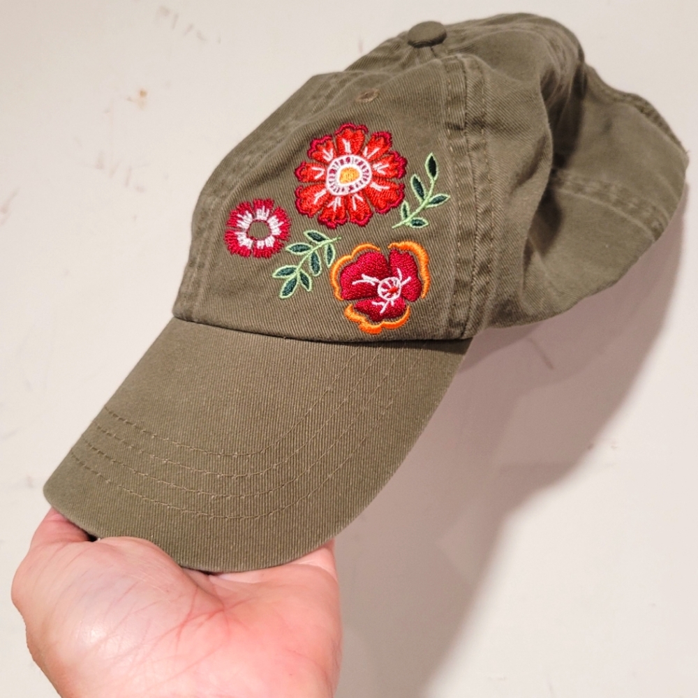 Embroidered ball cap